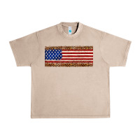 French Oak usa flag leopard Urban Heavy Tee - JahusDesignShop
