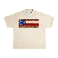 Sandshell usa flag leopard Urban Heavy Tee - JahusDesignShop