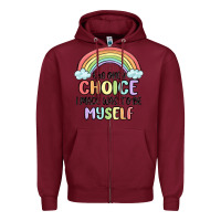 Burgundy gay pride Zipper Hoodie - MaliasSmallBusiness