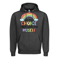 Charcoal Heather gay pride Zipper Hoodie - MaliasSmallBusiness