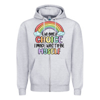 Heather Grey gay pride Zipper Hoodie - MaliasSmallBusiness