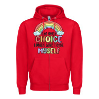 Red gay pride Zipper Hoodie - MaliasSmallBusiness