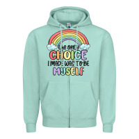 Seafoam gay pride Zipper Hoodie - MaliasSmallBusiness