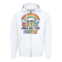 White gay pride Zipper Hoodie - MaliasSmallBusiness
