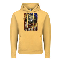 Vintage Mustard Army skull 4th of july Vintage Hoodie - CowGirlArtShop