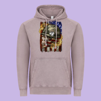 Army Skull 4th Of July Vintage Hoodie Designed By Cowgirlartshop