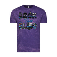 Cloud Purple back the blue1 Vintage Tee - CowhideDigitalArt