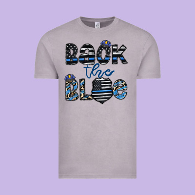 Back The Blue1 Vintage Tee Designed By Cowhidedigitalart