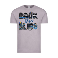 Vintage Zinc back the blue1 Vintage Tee - CowhideDigitalArt