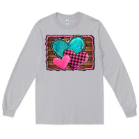 Moon Dust valentine's day hearts turquoise heart Long Sleeve Tee - AdoDesignShop