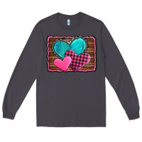Smoke valentine's day hearts turquoise heart Long Sleeve Tee - AdoDesignShop
