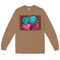 Toasted Coconut valentine's day hearts turquoise heart Long Sleeve Tee - AdoDesignShop
