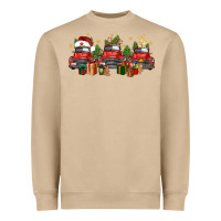 Mushroom christmas trucks Heavyweight Sweatshirt - FaDigitalArtStudio