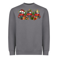 Storm christmas trucks Heavyweight Sweatshirt - FaDigitalArtStudio