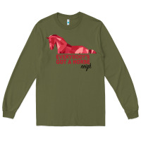 Army Green Everybody's Got A Horse Neigh Long Sleeve Tee - Bettercallsaul