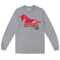 Heather Grey Everybody's Got A Horse Neigh Long Sleeve Tee - Bettercallsaul
