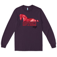 Plum Everybody's Got A Horse Neigh Long Sleeve Tee - Bettercallsaul