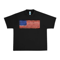 Black usa flag Urban Heavy Tee - JahusDesignShop