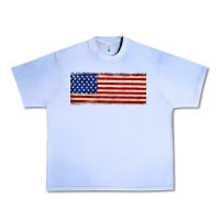 Grape Ice usa flag Urban Heavy Tee - JahusDesignShop