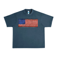 Midnight Navy usa flag Urban Heavy Tee - JahusDesignShop