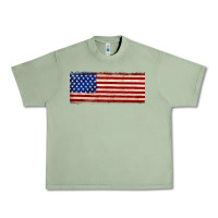 Oil Green usa flag Urban Heavy Tee - JahusDesignShop