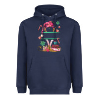 Navy pink elf costom name and preview Heavyweight Hoodie - MaliasSmallBusiness