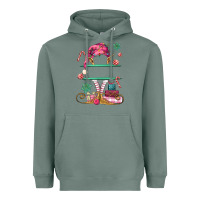 Sage pink elf costom name and preview Heavyweight Hoodie - MaliasSmallBusiness