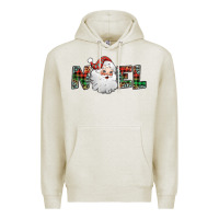 Oatmeal Heather noel santa claus Premium Hoodie - Jasminsmagicworld