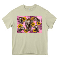 Mossy Baby elephant sunflowers kid's bottle Heavy Core Tee - Artiststas