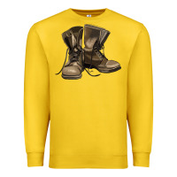 Lemon soldier veteran boots Premium Sweatshirt - MaliasSmallBusiness