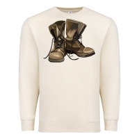 Sandshell soldier veteran boots Premium Sweatshirt - MaliasSmallBusiness