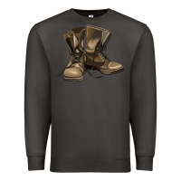 Smoke soldier veteran boots Premium Sweatshirt - MaliasSmallBusiness