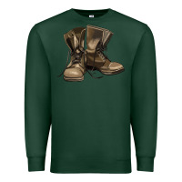 Sports Green soldier veteran boots Premium Sweatshirt - MaliasSmallBusiness