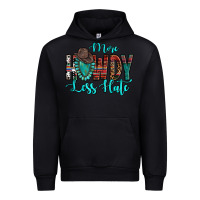 Western More Howdy Less Hate Cowboy Hat Gemstone Urban Hoodie | Teevron