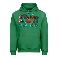 Emerald Western More Howdy Less Hate Cowboy Hat Gemstone Urban Hoodie - HowdyJamesFarm