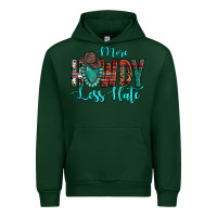 Forest Green Western More Howdy Less Hate Cowboy Hat Gemstone Urban Hoodie - HowdyJamesFarm