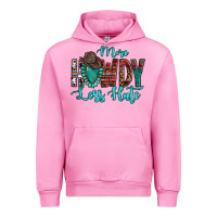 Fuchsia Pink Western More Howdy Less Hate Cowboy Hat Gemstone Urban Hoodie - HowdyJamesFarm