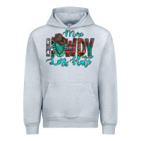 Heather Grey Western More Howdy Less Hate Cowboy Hat Gemstone Urban Hoodie - HowdyJamesFarm