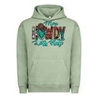 Pigment Oil Green Western More Howdy Less Hate Cowboy Hat Gemstone Urban Hoodie - HowdyJamesFarm