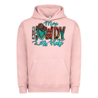 Pigment Salmon Western More Howdy Less Hate Cowboy Hat Gemstone Urban Hoodie - HowdyJamesFarm