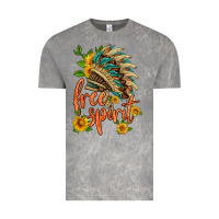 Cloud Rock free spirit sunflower and indian headdress Vintage Tee - HRA Design Shop
