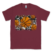 Burgundy basketball background Classic Tee - JahusDesignShop