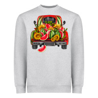 Heather Grey watermelon and truck Heavyweight Sweatshirt - HRA Design Shop