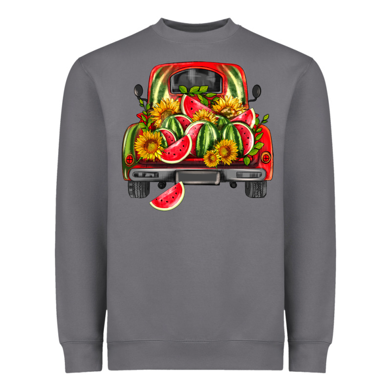 Watermelon And Truck Heavyweight Sweatshirt by HRA Design Shop | Teevron