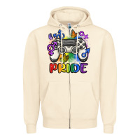 Sandshell gaymer pride Zipper Hoodie - MaliasSmallBusiness