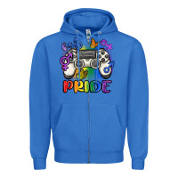 True Royal gaymer pride Zipper Hoodie - MaliasSmallBusiness
