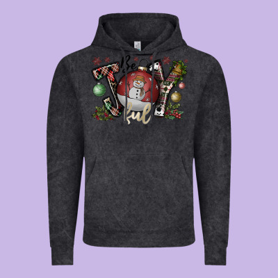 Be Joy Ful Vintage Hoodie Designed By Cowhidedigitalart