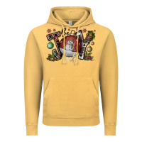 Vintage Mustard be joy ful Vintage Hoodie - CowhideDigitalArt
