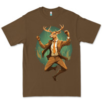 Cacao happy deer Premium Tee - Unal Design