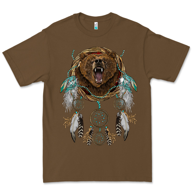 Bear  Native Dreamcatcher Premium Tee by BarkalooDesign | Teevron